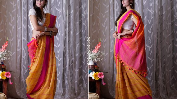 Pure Linen Saree