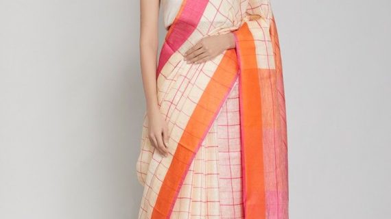Pure Linen Saree