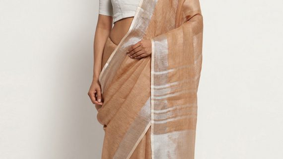 Pure Linen Saree
