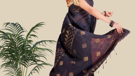 BELLE (LINEN BANARASI SAREE)
