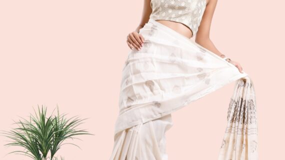 ICHIYO (LINEN BANARASI SAREE)